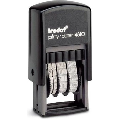 TRODAT Щамповане на датата trodat 4810 iso с показан номер черен корпус черна възглавница 4810iso (4810-is-fk-p4)