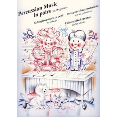 Percussion music in pairs for beginners for vibraphonemarimba