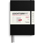 Leuchtturm1917 weekly calendar 2027 medium (A5) with notebook - black - 145 x 210 mm - January-December 2027 - 400231 (400231)