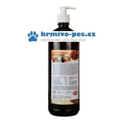 Zeus Lněný olej pro koně a psy 500 ml