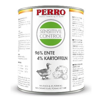 Perro Sensitive Control Kačka Zemiaky 820 g