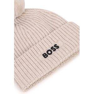 BOSS шапка с помпон за деца (j53625)
