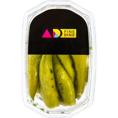 Fine Dine Zelené feferonky plněné sýrem 140 g