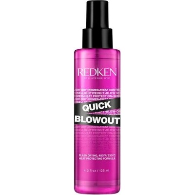 Redken Quick Blowout Lightweight Blow Dry Primer Spray защитен спрей за коса за лесно сушене 125 ml за жени