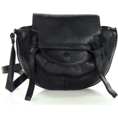 Mazzini Marco kožená crossbody kabelka v82h čierna