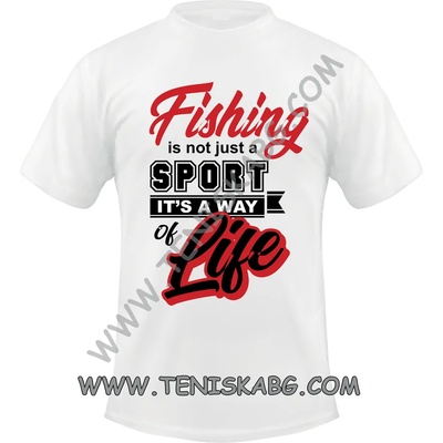 Fruit of the Loom Тениска - Fishing is not sport