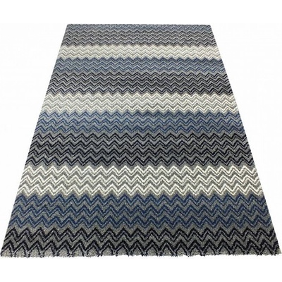 DYWANOPOL ZIG ZAG blue