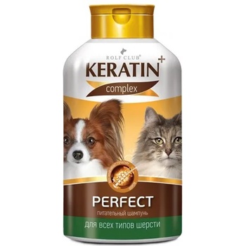 Екопром Шампоан Keratin+ Perfect - подхранва козината, способства за нейното укрепване и ръст, правейки косъма по-силен и здрав - 400 мл, Русия R502