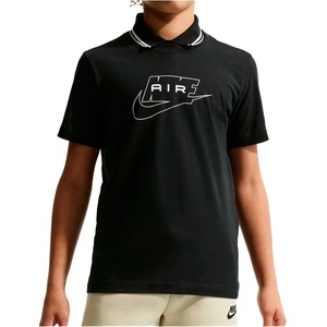 Nike Детска тениска Nike Kid's NSW Tee Air T-shirt - Black / White (704-6162-0114)