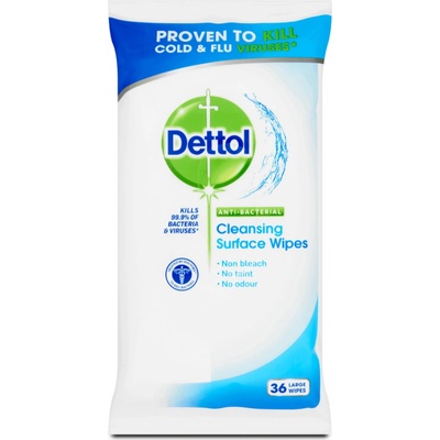 Dettol Zelené jablko antibakteriální ubrousky na povrchy 36 ks