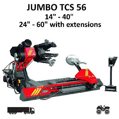 Tcs 56 - Гумодемонтажна мащина 14" - 40" (24" - 60" с допълнителни опционални адаптери) за колела на камиони, автобуси и селскостопански машини ; sicam