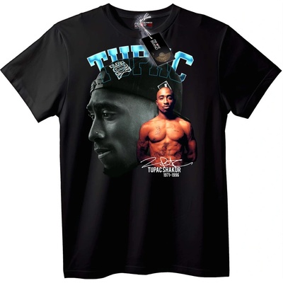 NOONEBRAND Тениска Възпоменателна Tupac Shakur - M, Black