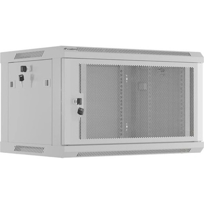 Комуникационен шкаф Lanberg WF01-6406-23S, 19", 6U, 37.9 x 45 x 60 cm, товароносимост до 60кг, сив (WF01-6406-23S)