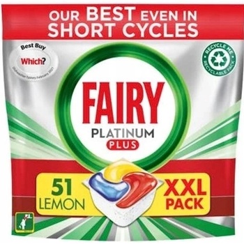 Fairy platinum Plus All in1 Lemon kapsule tablety do umývačky riadu 51 ks