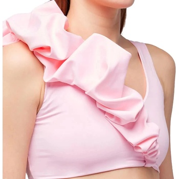 SUNDEK Bralette with ruffles bikini top - Pink (Hibiscus)