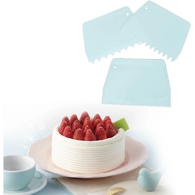Cukrárske karty 3 ks, zubaté, 13,5 × 10 cm - Cakesicq