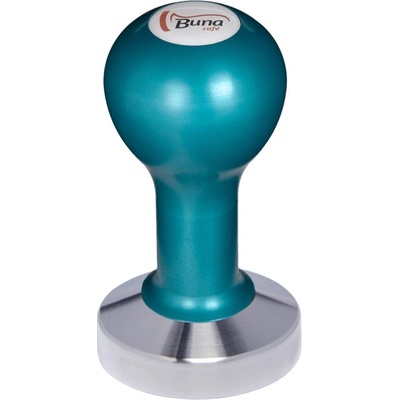 Buna Café tamper kov modrý, SP, nerez mat, konvexný 58 mm