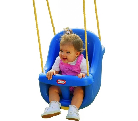 Little Tikes houpačka pro batolata s opěradlem modrá