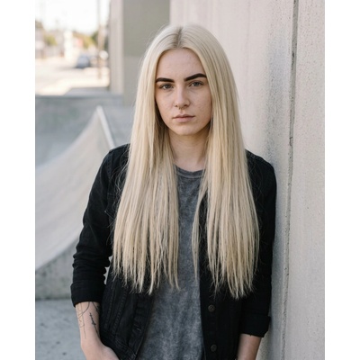 Hairlora Clip-in vlasy – #60 Platinová blond - Sada 8 pásov – 50 cm / 150 g