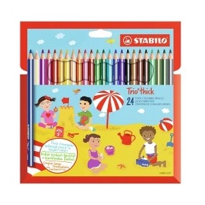 STABILO Цветни моливи Trio 24 цвята