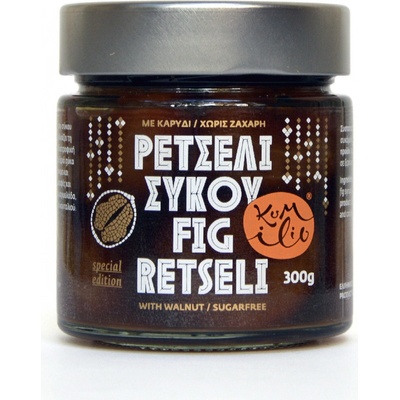 Kumilio Fíkové retséli bez cukru s vlašskými ořechy 300 g