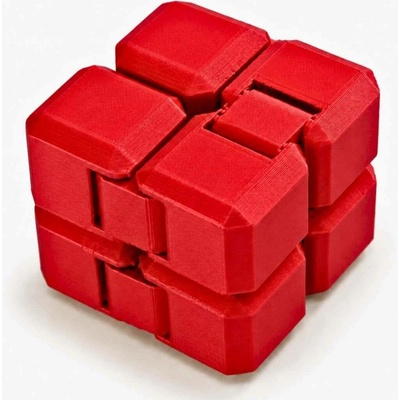 Antistresová kostka Infinity Cube Svíčkománie3D Červená pastelová