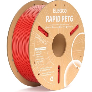 Elegoo RAPID PETG -1.75mm-1KG-Cardboard Spool-Red (50.203.0218)