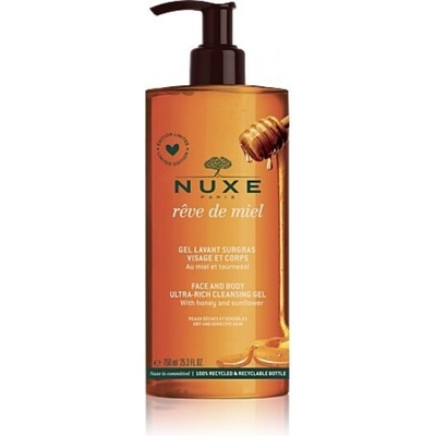 NUXE Reve de Miel Face And Body Ultra-Rich Cleansing Gel Гелове за тяло 750ml