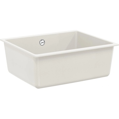 vidaXL Мивка Бяло 530 x 460 мм 80% Кварц и 20% Смола (42028427)