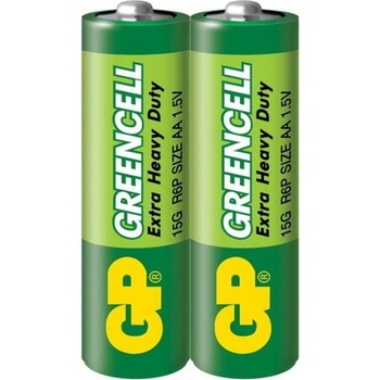 GP Batteries Цинк карбонова батерия GP R6 GREENCELL 15G-S2 /2 бр. в опаковка/ shrink 1.5V (GP-BM-15G-S2)