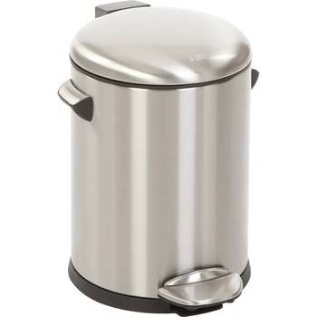 EKO-Europe Кош за отпадъци EKO BELLE DELUXE с педал (5 л) - хром мат (EKO 921705 - Matt s/s)