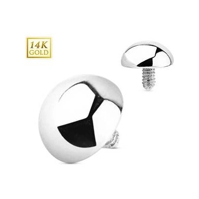 Šperky4U zlatý piercing dermál půlkulička ZL01047-04-WG