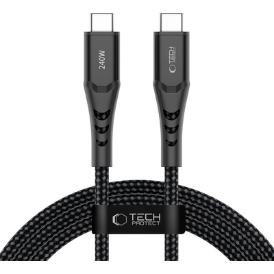 Tech-Protect ub11t ultraboost type-c cable pd 240w / qc3.0 200cm black (5906302353132)