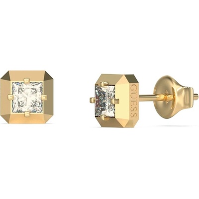 Guess Oslnivé pozlacené náušnice Ace Of Diamonds JUBE06180JWYGT/U
