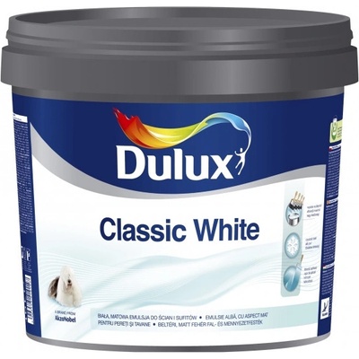 Dulux Classic White 10 l žiarivo biela