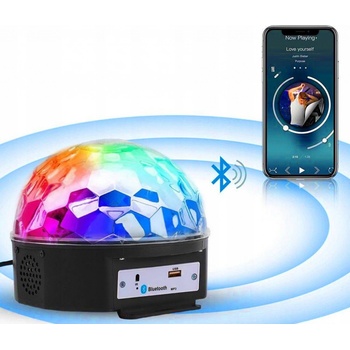 LED DISKO KOULE MP3 USB BLUETOOTH PROJEKTOR