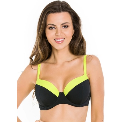 MEDIOLANO Горнище на бански в черен цвят ibizaeh-66731-czarny - Черен, размер 85e