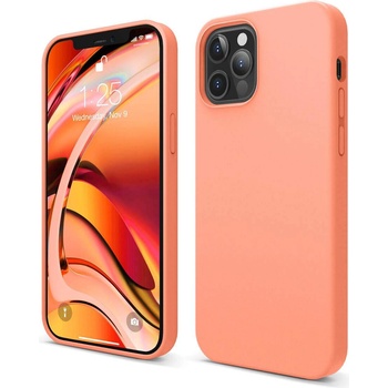 elago Soft Silicone Case - силиконов (TPU) калъф за iPhone 12, iPhone 12 Pro (оранжев)