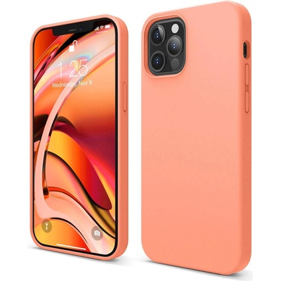 elago Soft Silicone Case - силиконов (TPU) калъф за iPhone 12, iPhone 12 Pro (оранжев)