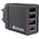 Verbatim Мрежово зарядно устройство, 1xUSB-C PD (20W), USB-A QC 3.0, 2xUSB-A (10W), VERBATIM, черно 49700 (49700)