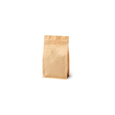 ZIP sáček s plochým dnem 750 ml, hnědý