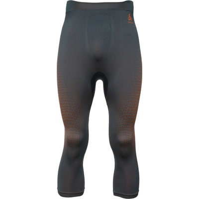 Odlo BL Bottom 3/4 Performance Warm Eco tm. sivé oranžové