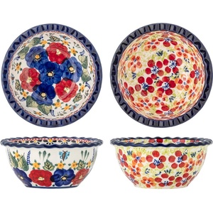 Bloomingville Глинени купички в комплект от за сервиране 2 бр. 380 ml Florist - Bloomingville (82072586)