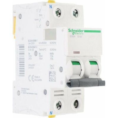 Schneider Electric 1P+NB 6A 6kA AC iC60N-B5-1N A9F03606
