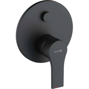 Kludi Zenta SL - Вградена батерия за 2 уреда, матово черна 487593965 (487593965)