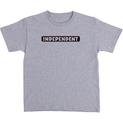 Independent Bar Logo S/S Midweight T-Shirt Sport Grey