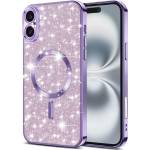 Techsuit Калъф за iPhone 16 Plus - Луксозен блясък MagSafe - Светло лилав (KF2335161)