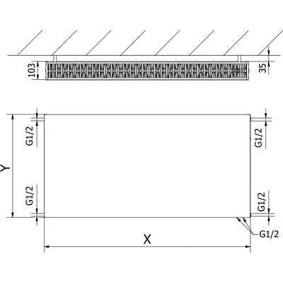 Mexen Flat CVF22 W622F-060-100-70 600 mm x 1000 mm čierny