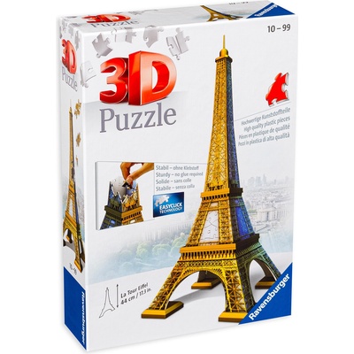 Ravensburger 3D Пъзел Ravensburger от 216 части - Айфеловата кула (12556)