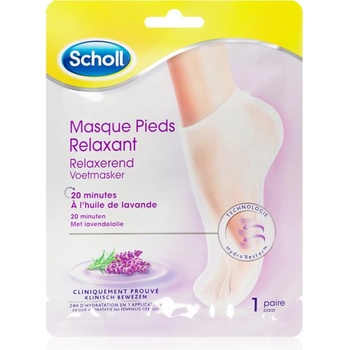 Scholl Pedimask Lavender регенерираща маска за ходила под формата на чорапи 1 чифт